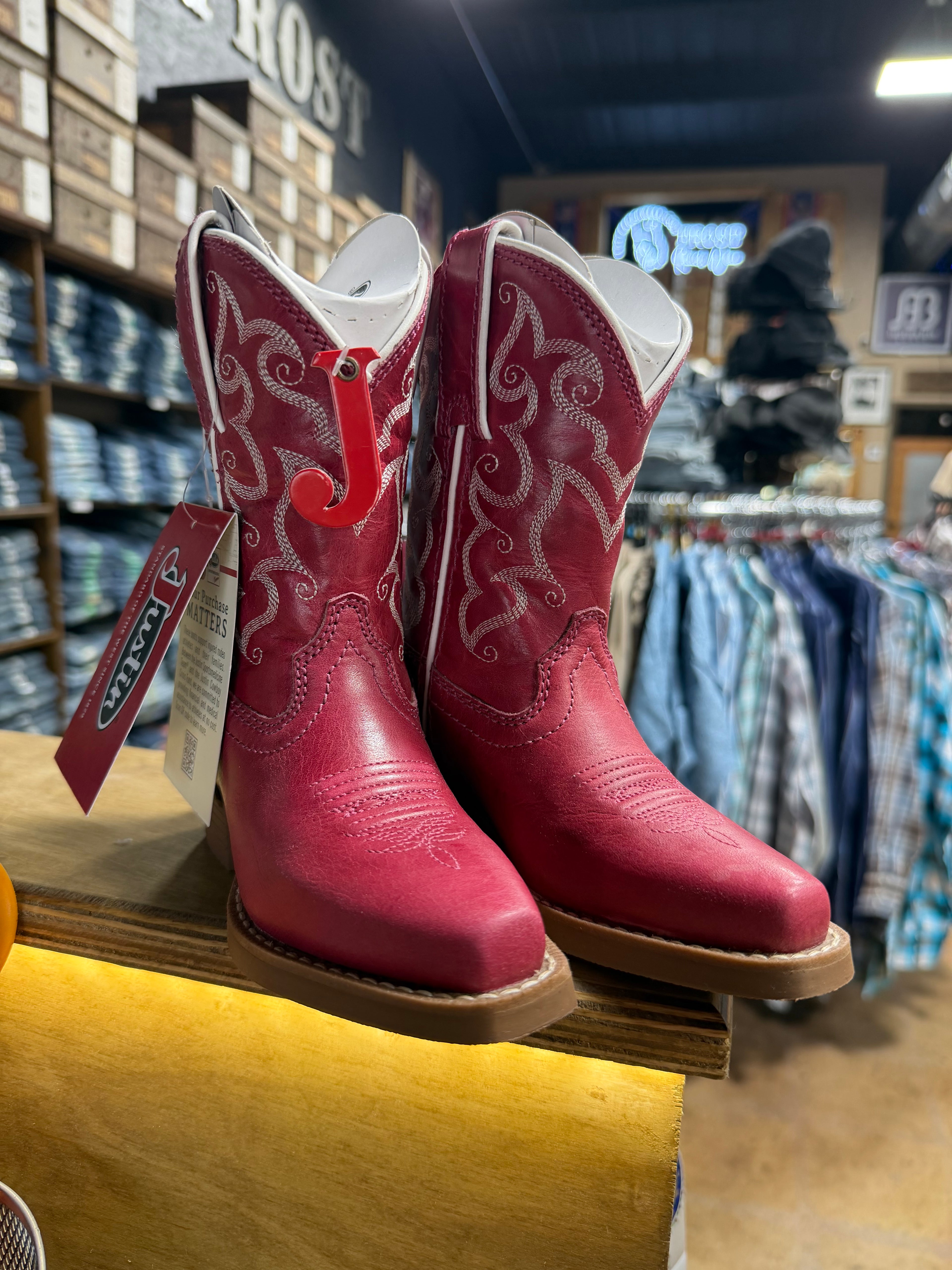 Girl’s Pink Bronci Boots (JK2793)