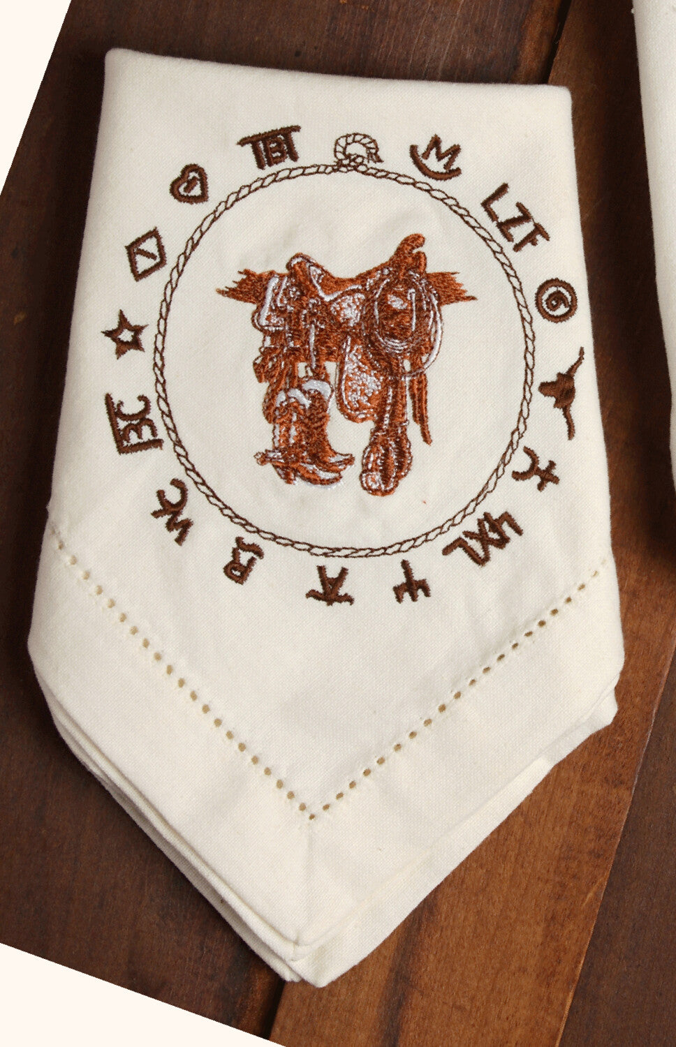 Napkins, 4 pieces, Boots & saddle