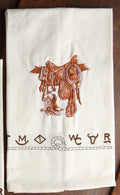 Kitchen towels, 4 pieces, boots & saddle