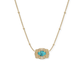 Ultra Mini Belt Buckle Necklace (Oasis)