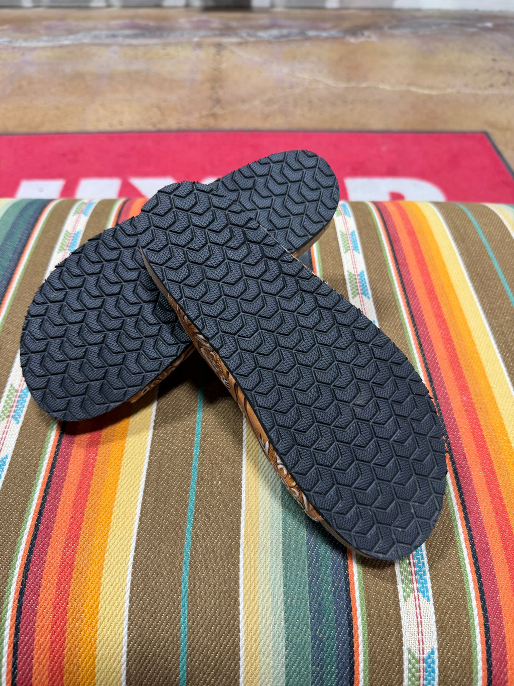 Tooled Leather Sandals
