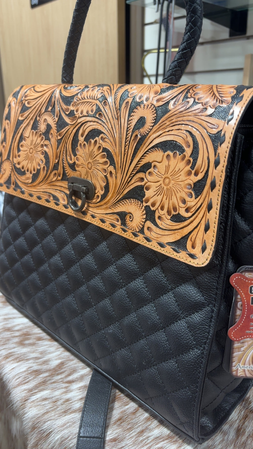 Midnight Magnolia Handbag