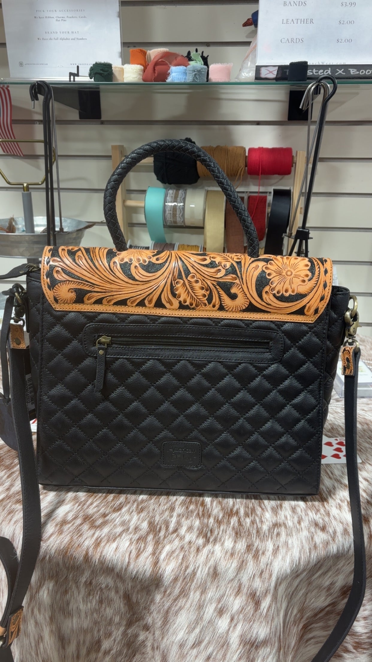 Midnight Magnolia Handbag