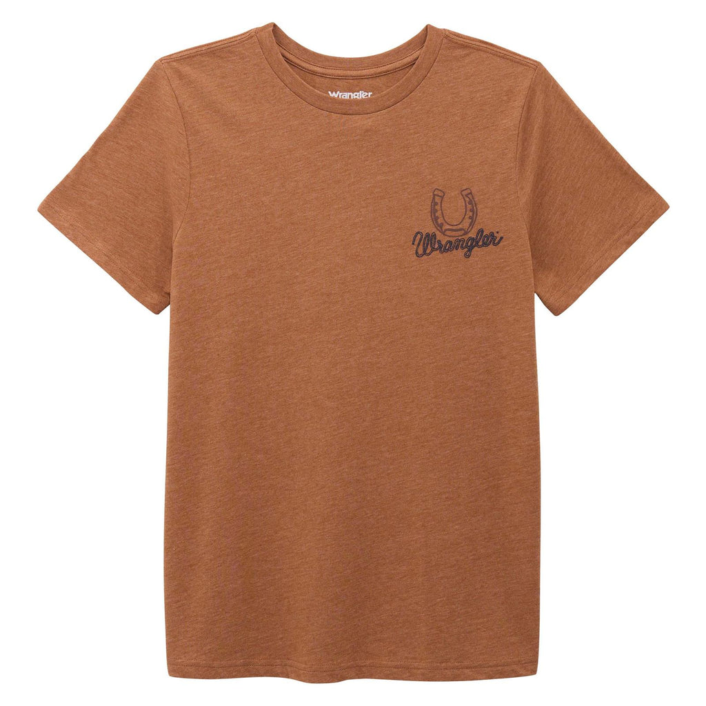 Wrangler® Short Sleeve T-Shirt - Regular Fit - Rawhide Heather - 112375852