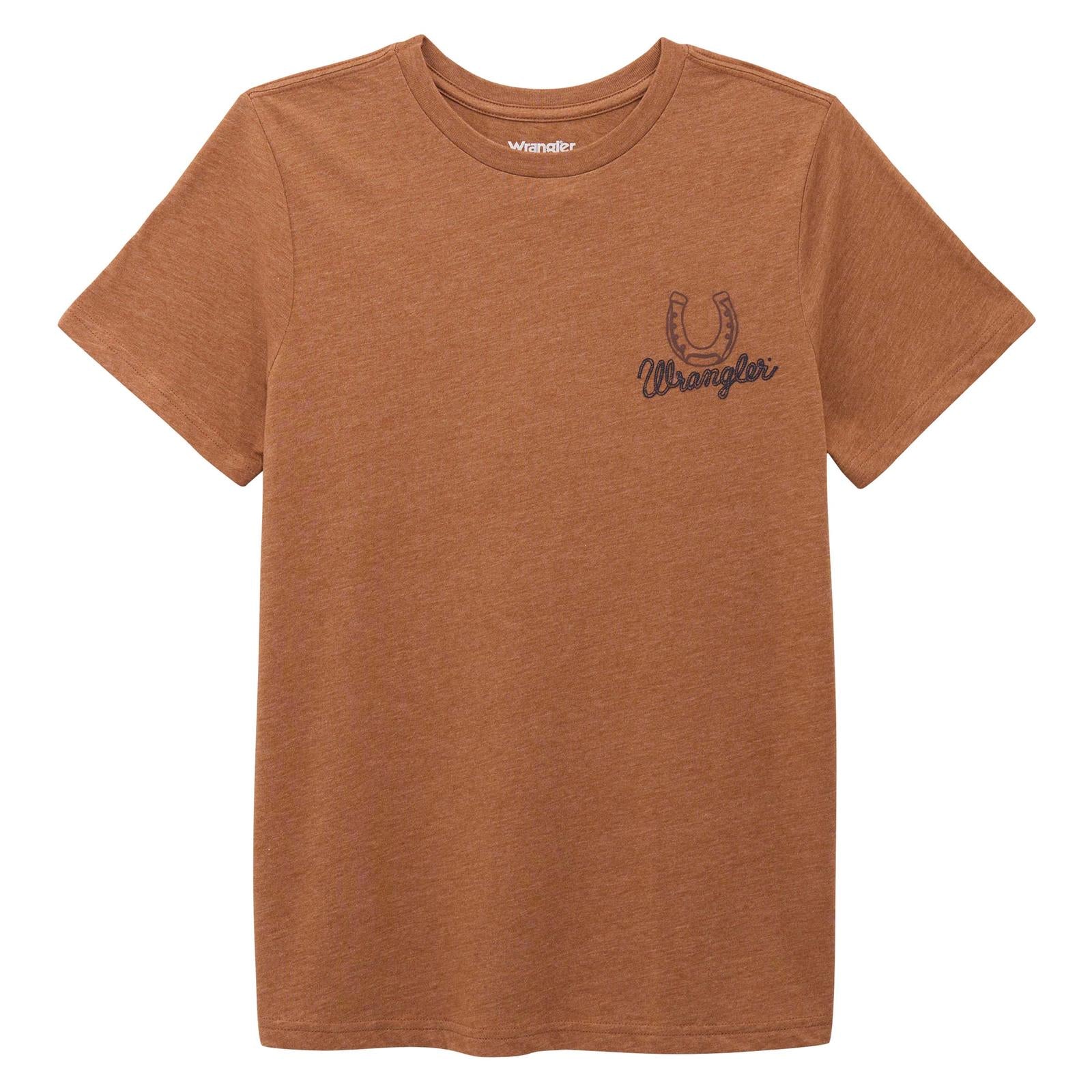 Wrangler® Short Sleeve T-Shirt - Regular Fit - Rawhide Heather - 112375852