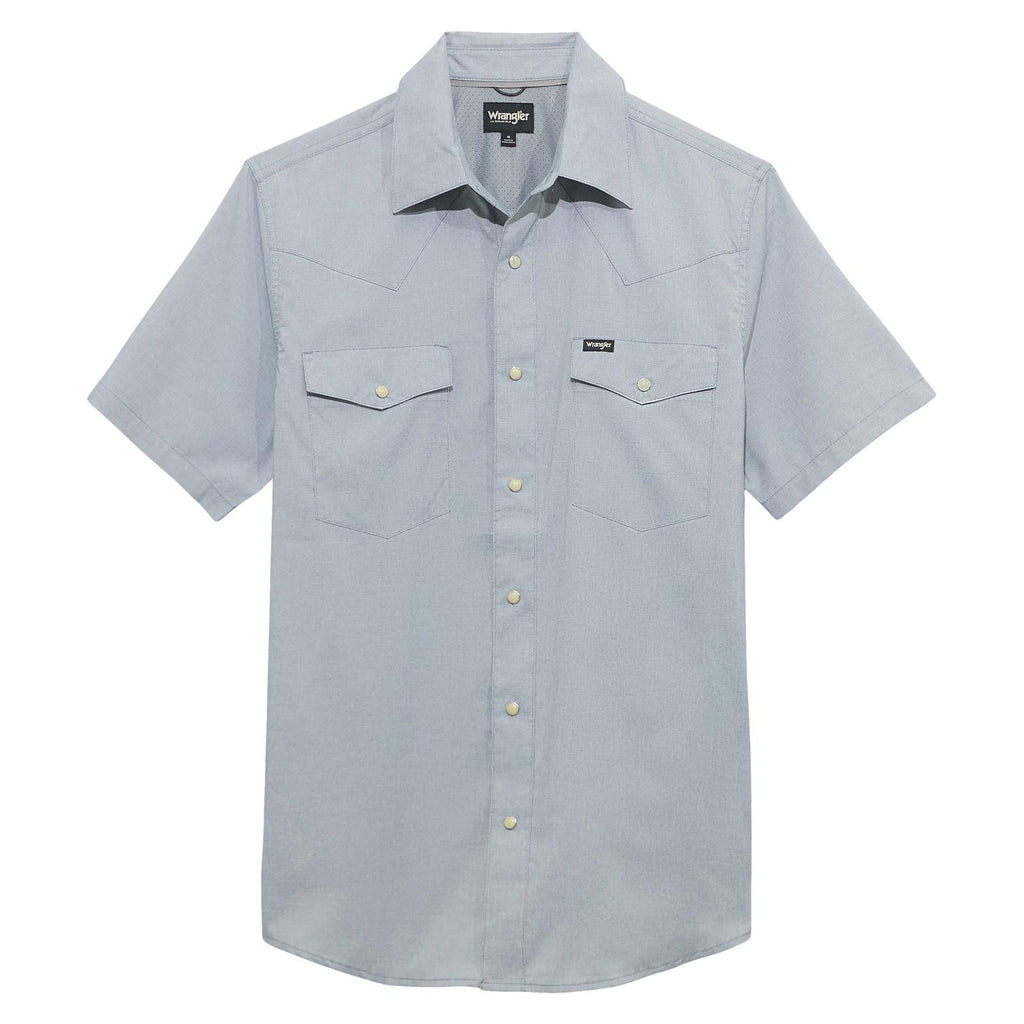 ATG -x- Wrangler® Short Sleeve Drover Utility Shirt - Bering Sea - 112375154