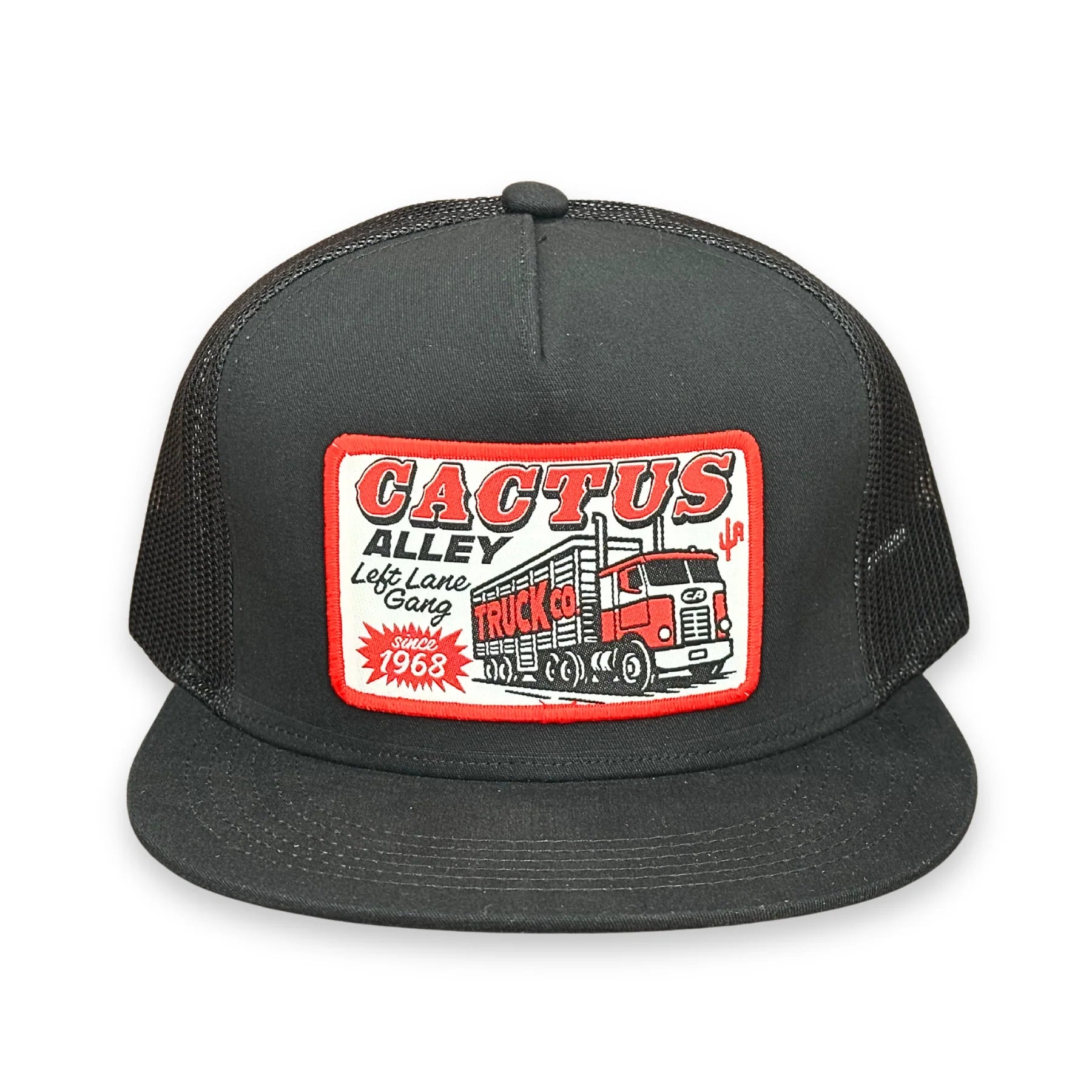 "Left Lane Gang" - 6006 Black/ Black Mesh, Snapback Cap (2025)