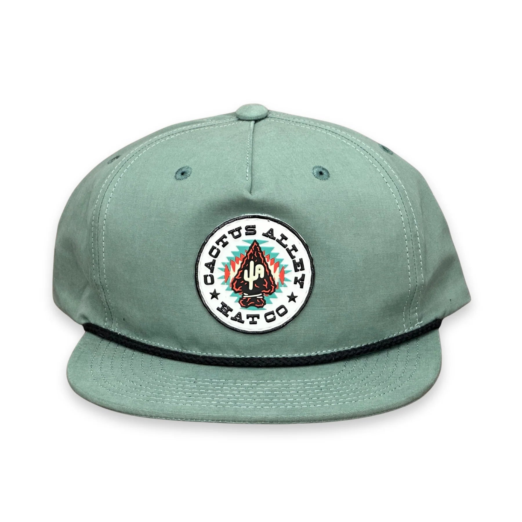 "Arrowhead" - CA 256 Teal/ Black Rope, Snapback Cap (2025)