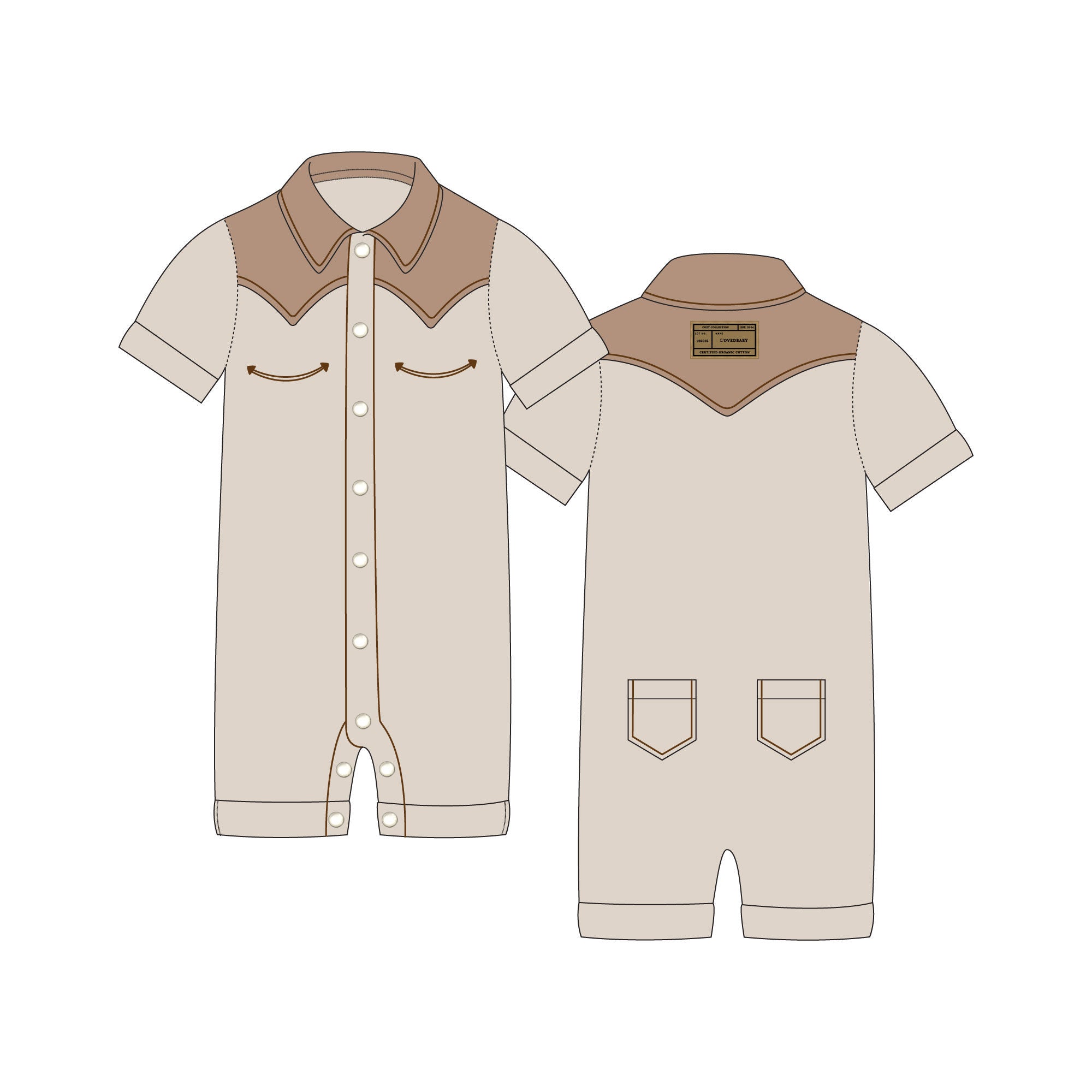 Western Short Sleeve Coverall