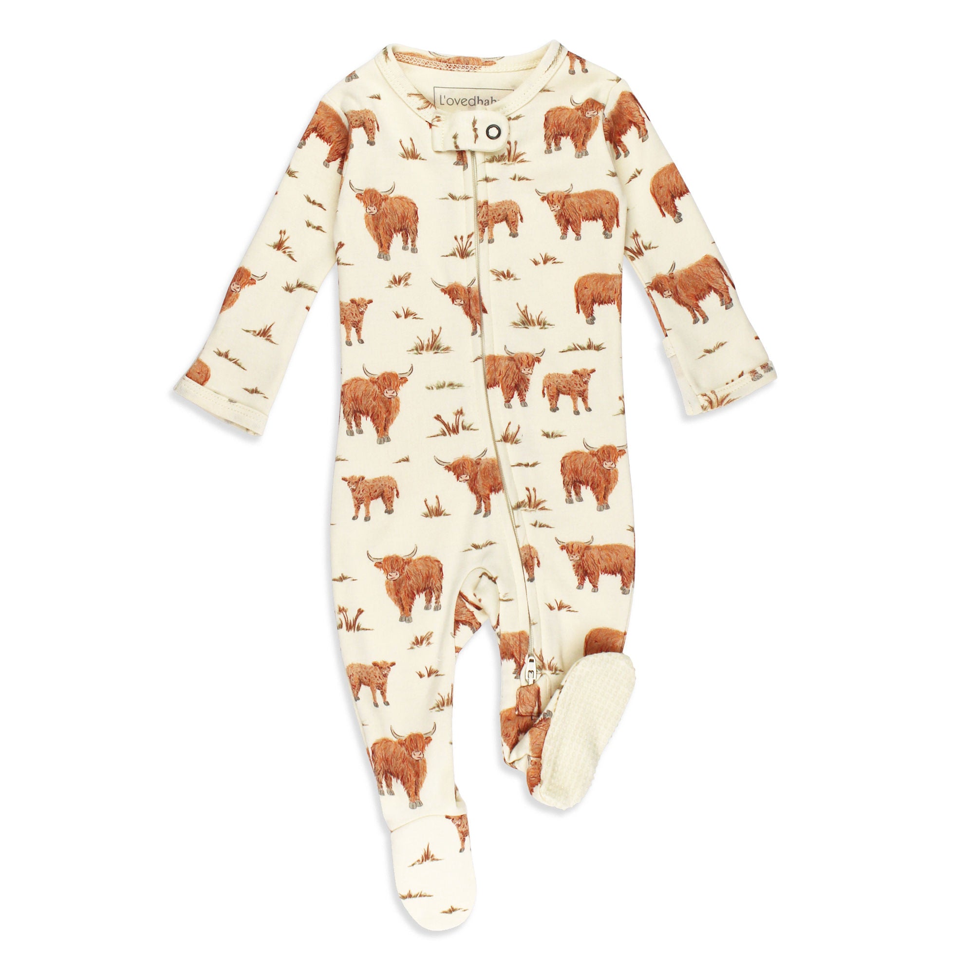 Highland Cow Footie (ORP424)