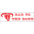 Bad Company Rodeo Bumper Sticker White/ Red