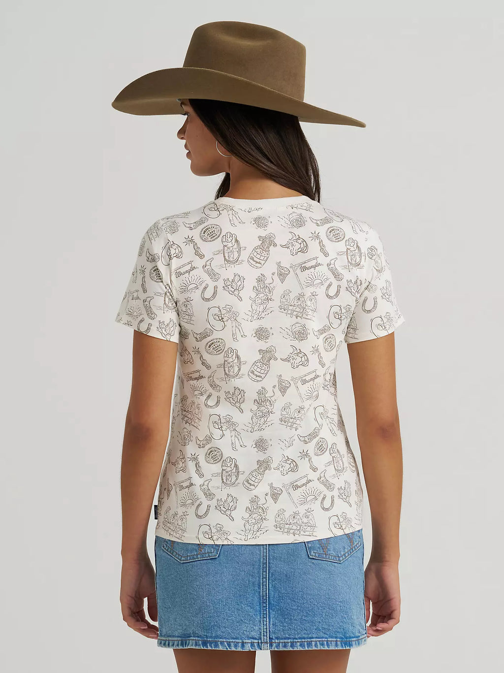 Women’s Wrangler All Over Print Slim Tee