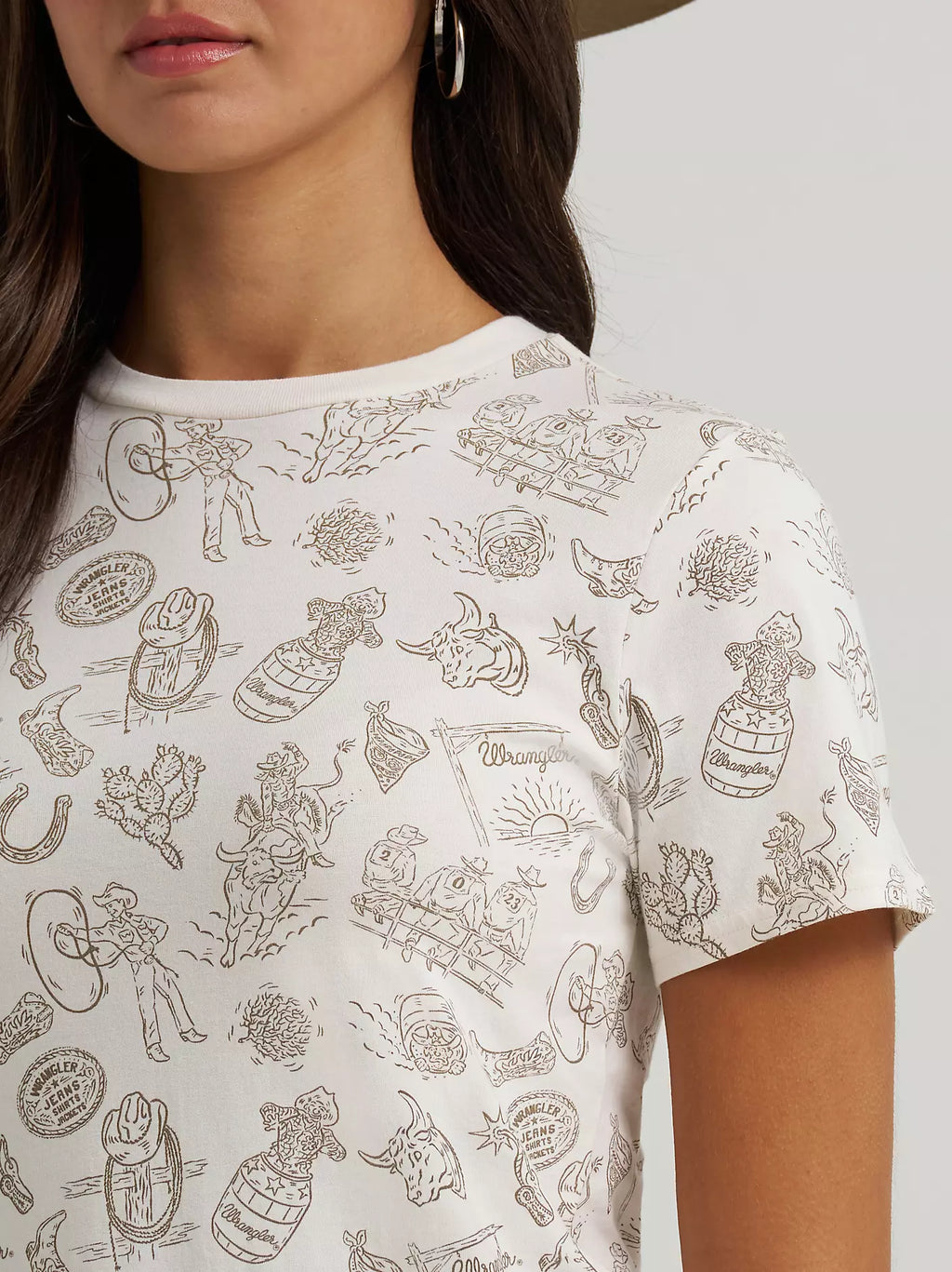 Women’s Wrangler All Over Print Slim Tee