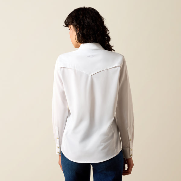 Women’s White Western VentTEK Shirt