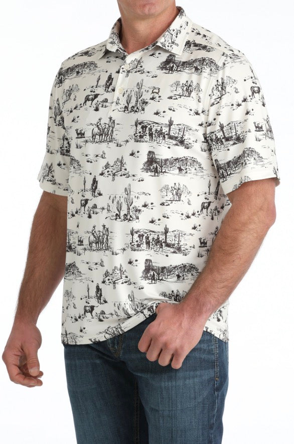 Men’s Desert Scene Polo