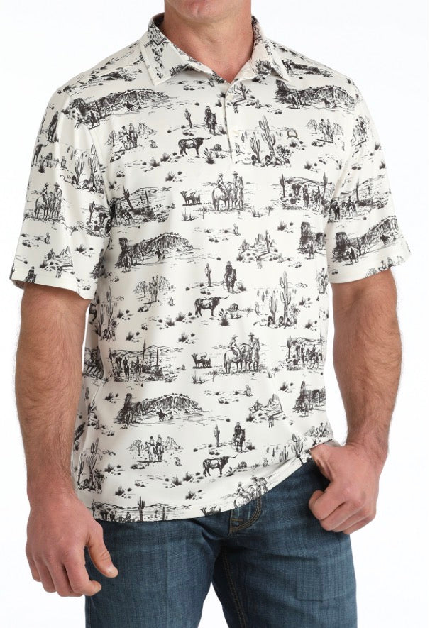 Men’s Desert Scene Polo