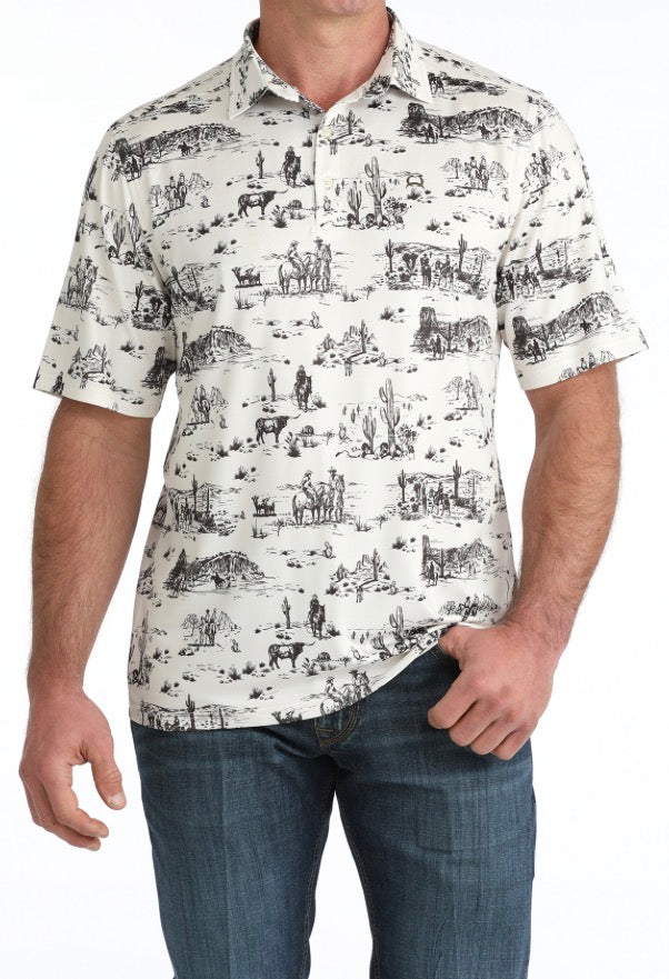 Men’s Desert Scene Polo