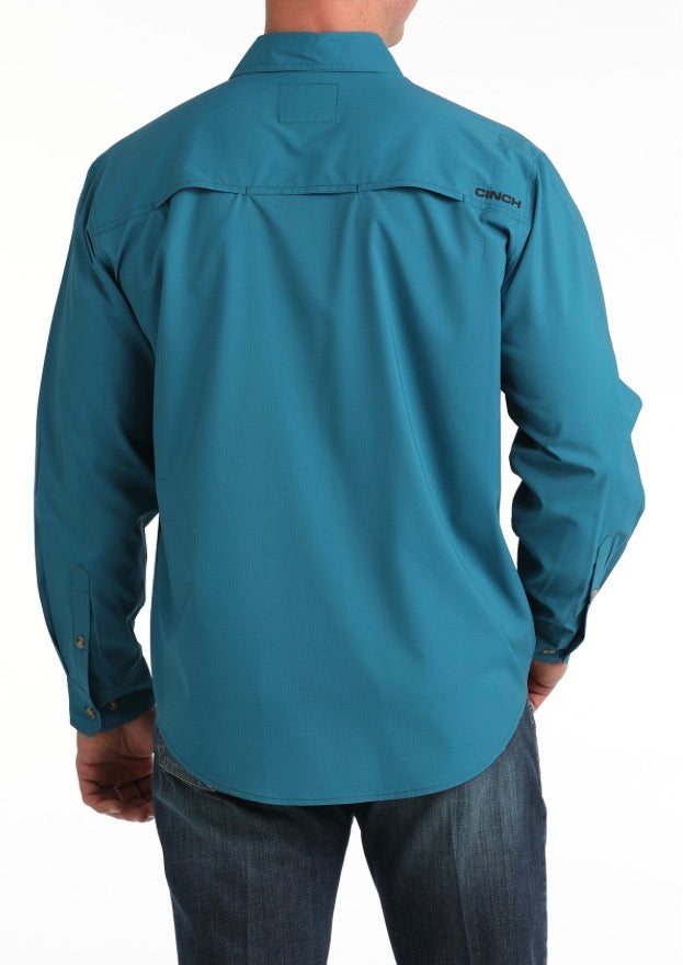 Men's Solid Teal Arenaflex LS Shirt – Frost Ranch Wear