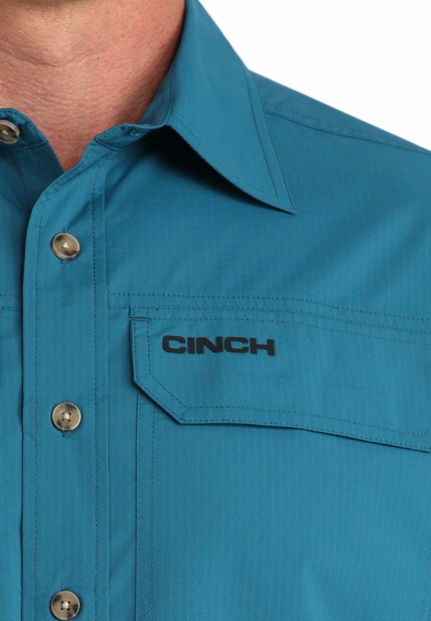 Men’s Solid Teal Arenaflex LS Shirt