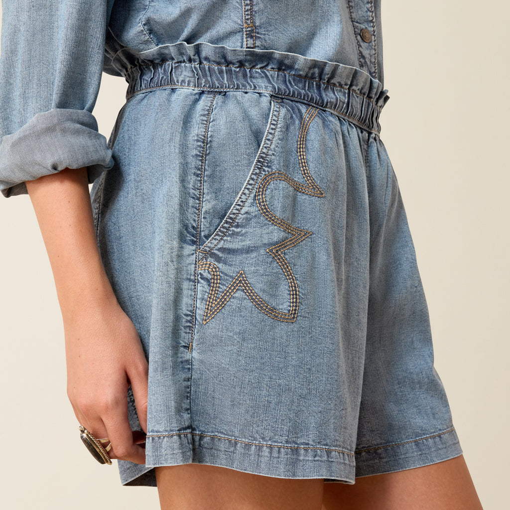 Light Denim Summer Shorts