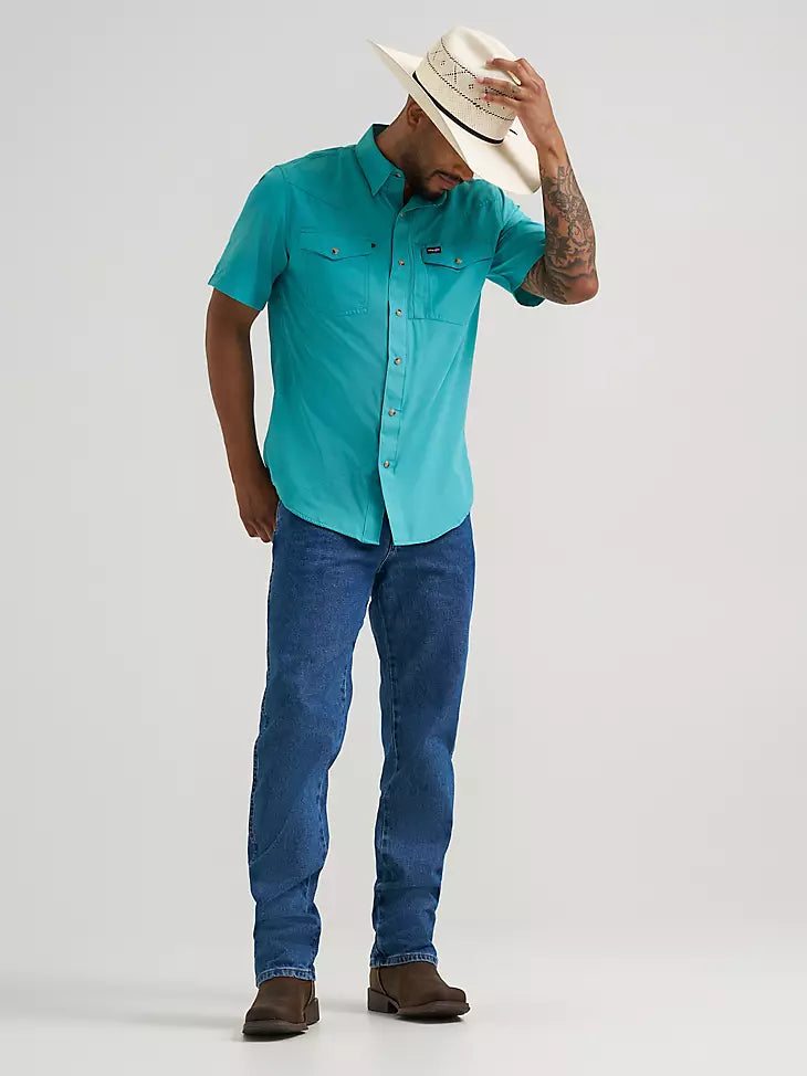 Wrangler All Terrain Gear Latino Bay Solid SS Shirt