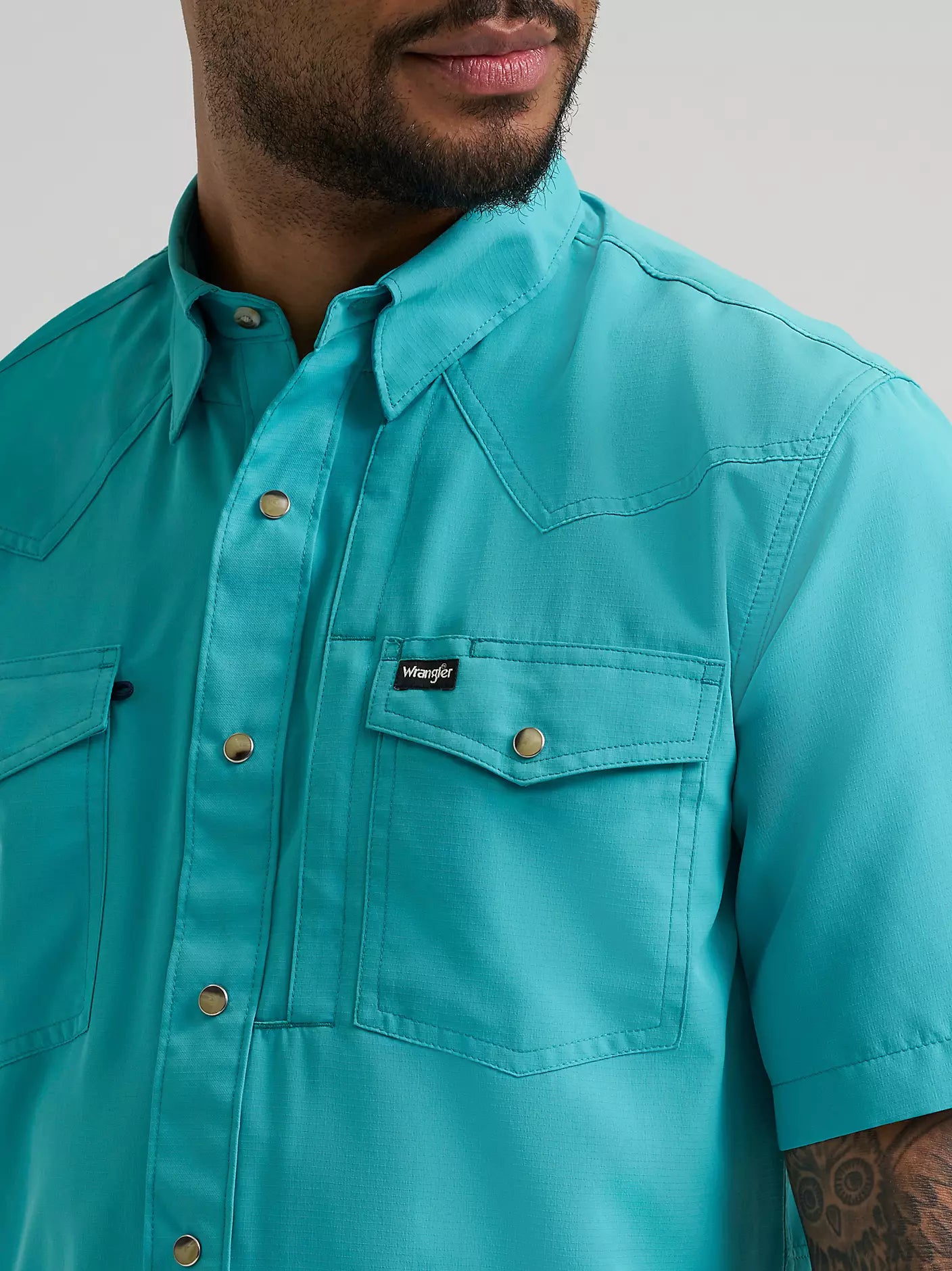 Wrangler All Terrain Gear Latino Bay Solid SS Shirt