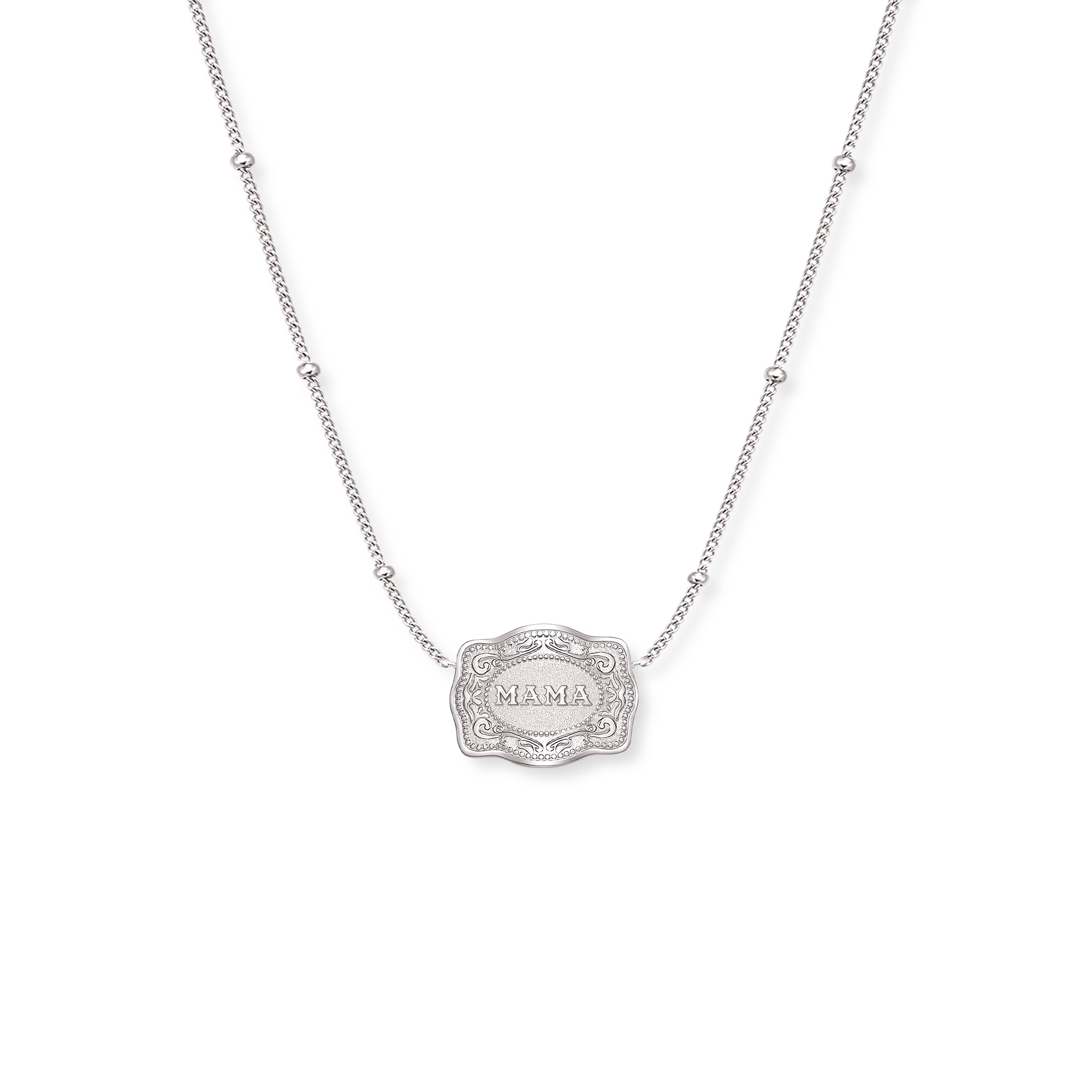 Spurwest Ultra Mini Belt Buckle Necklace (Mama)