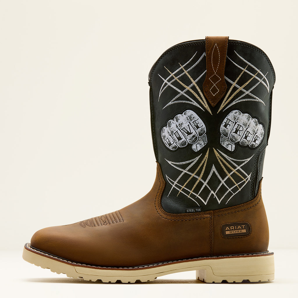 Men’s Activator Live Free Wide Square Toe Steel Toe Work Boot