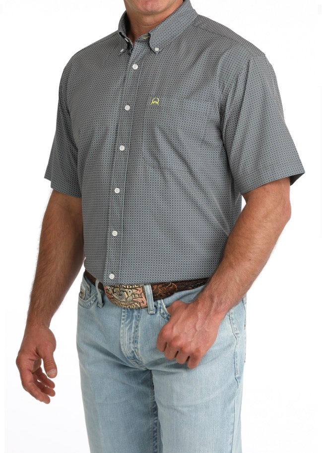Cinch Grey ArenaFlex SS Button Up