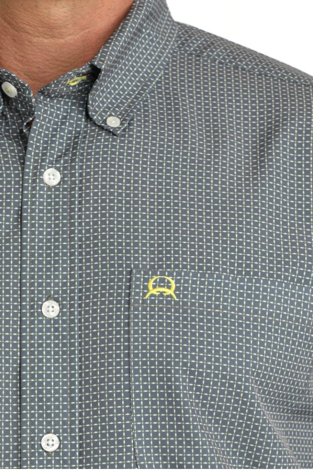 Cinch Grey ArenaFlex SS Button Up