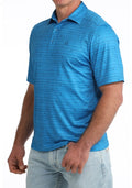 Men’s Cinch Bronc Blue Polo
