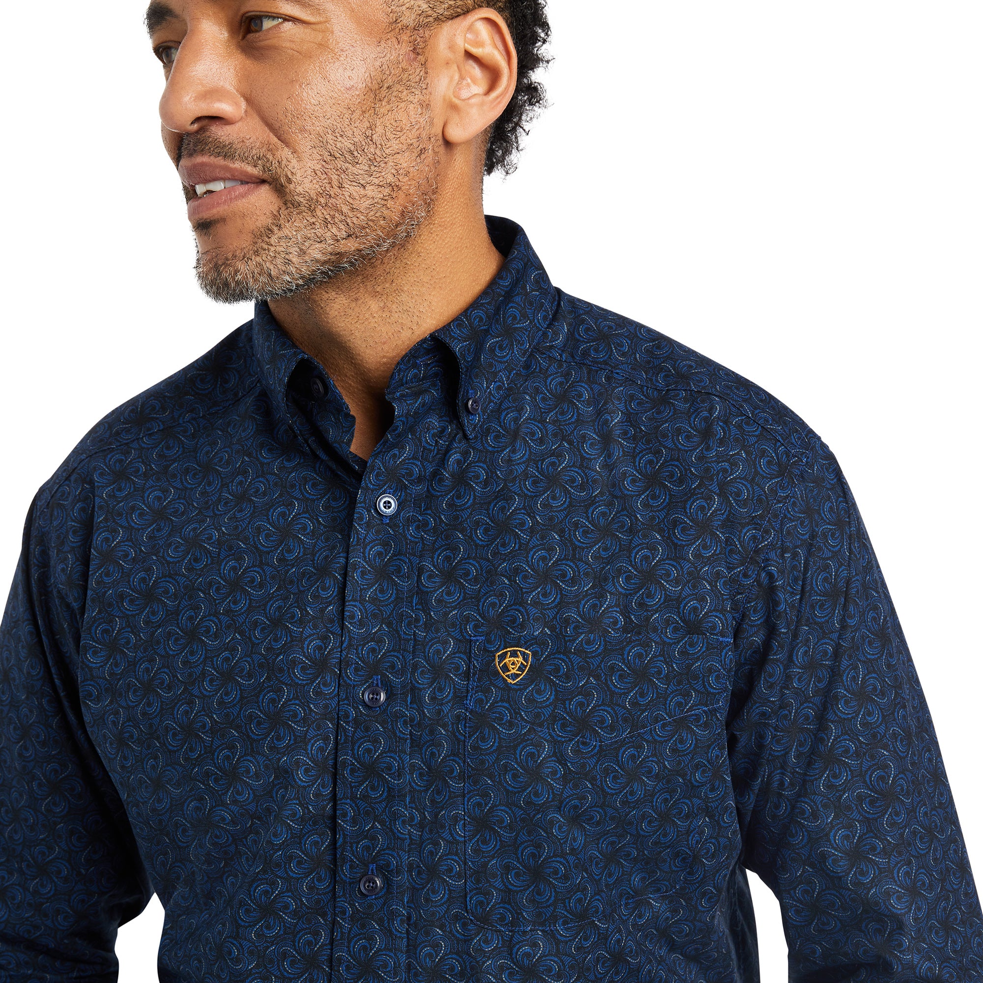 Ariat Giles Estate Blue LS Shirt