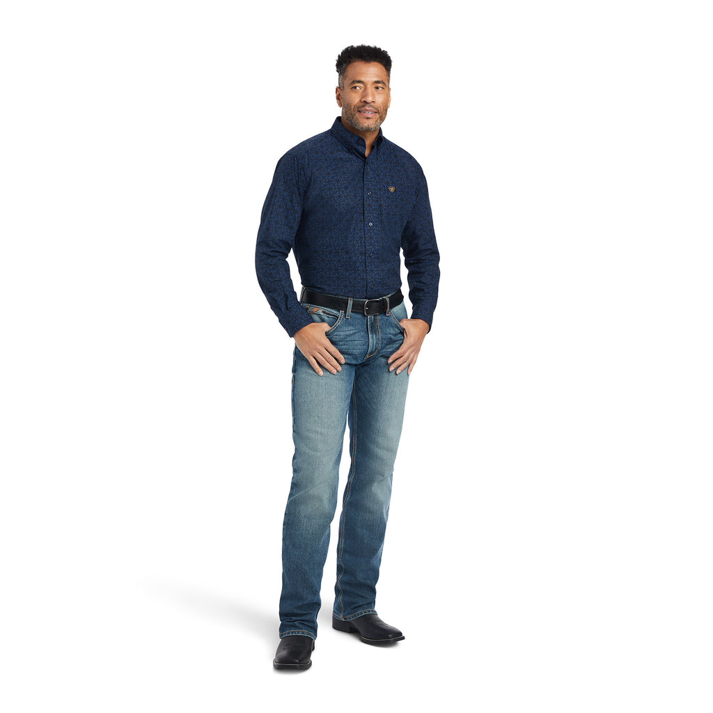Ariat Giles Estate Blue LS Shirt