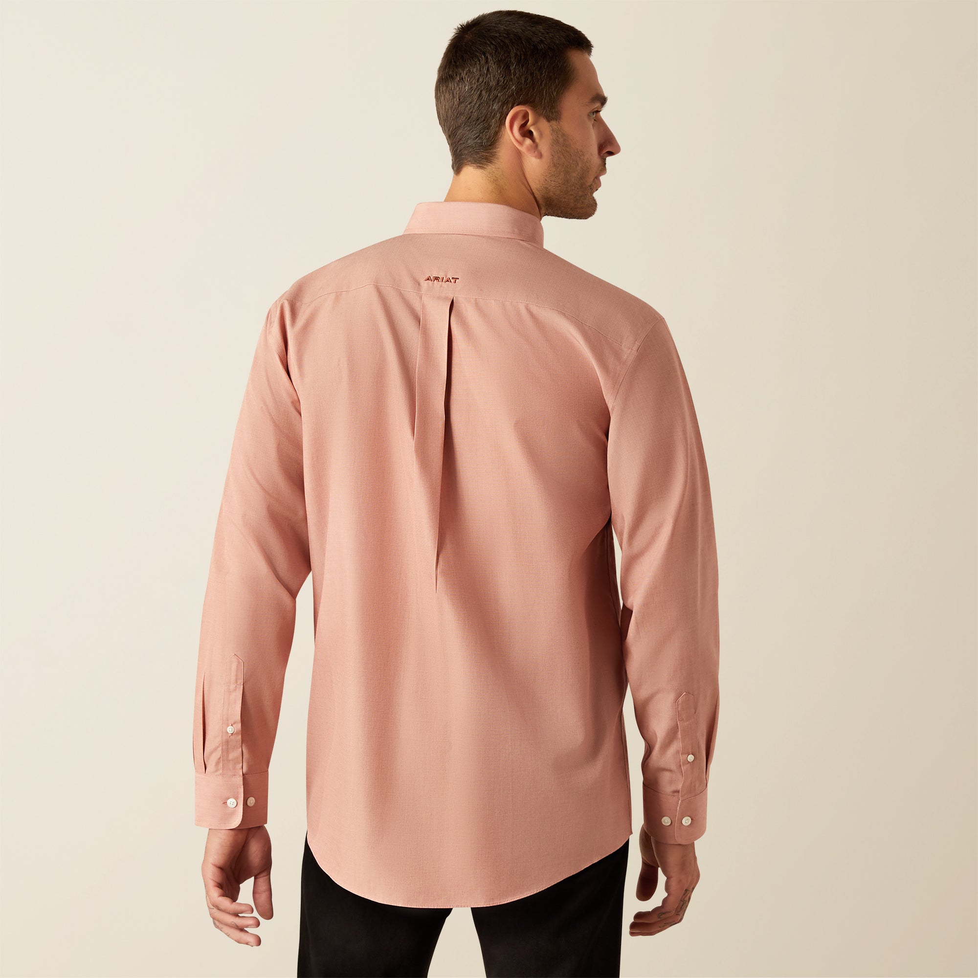 Ariat Wrinkle Free Solid Brick LS Shirt