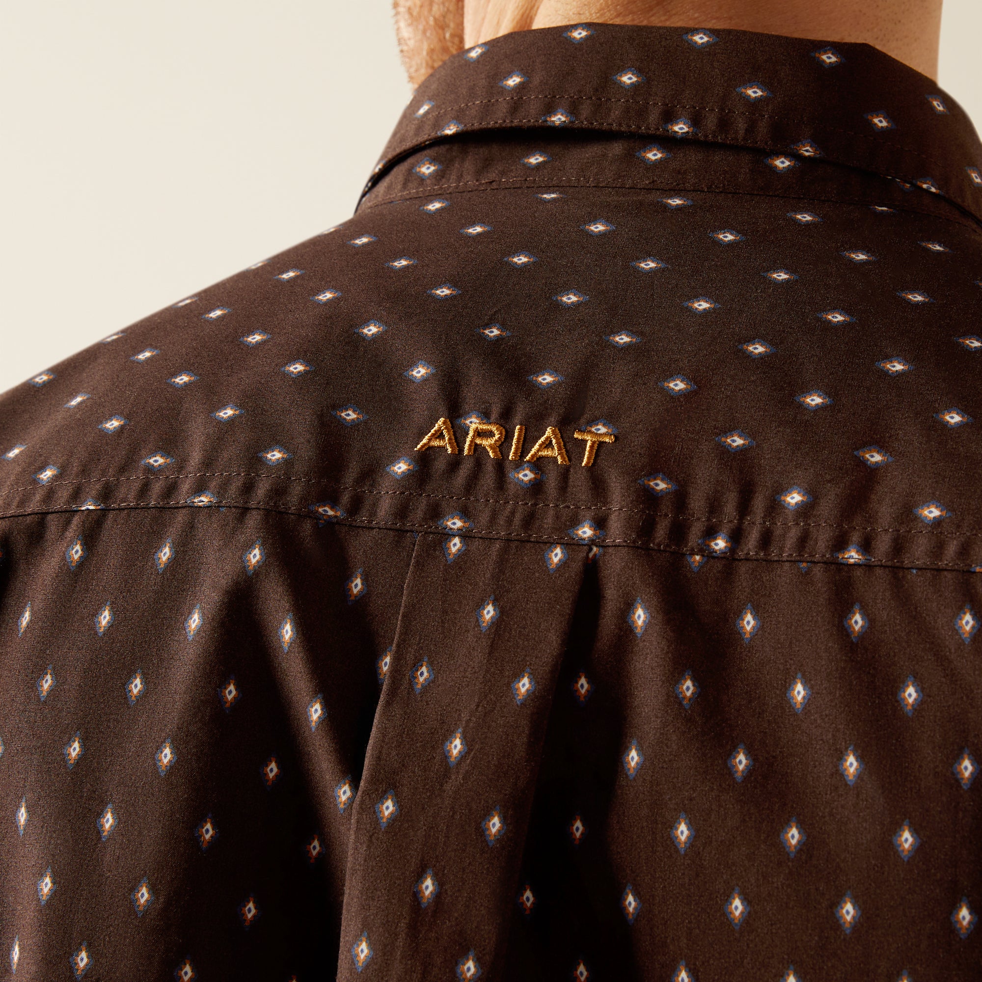 Ariat Fitted Brown LS Shirt