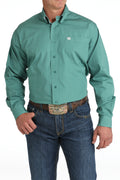 Cinch Green/Teal Solid LS Shirt