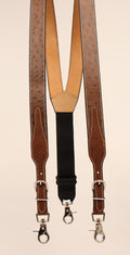 Ostrich Print Leather Gallus