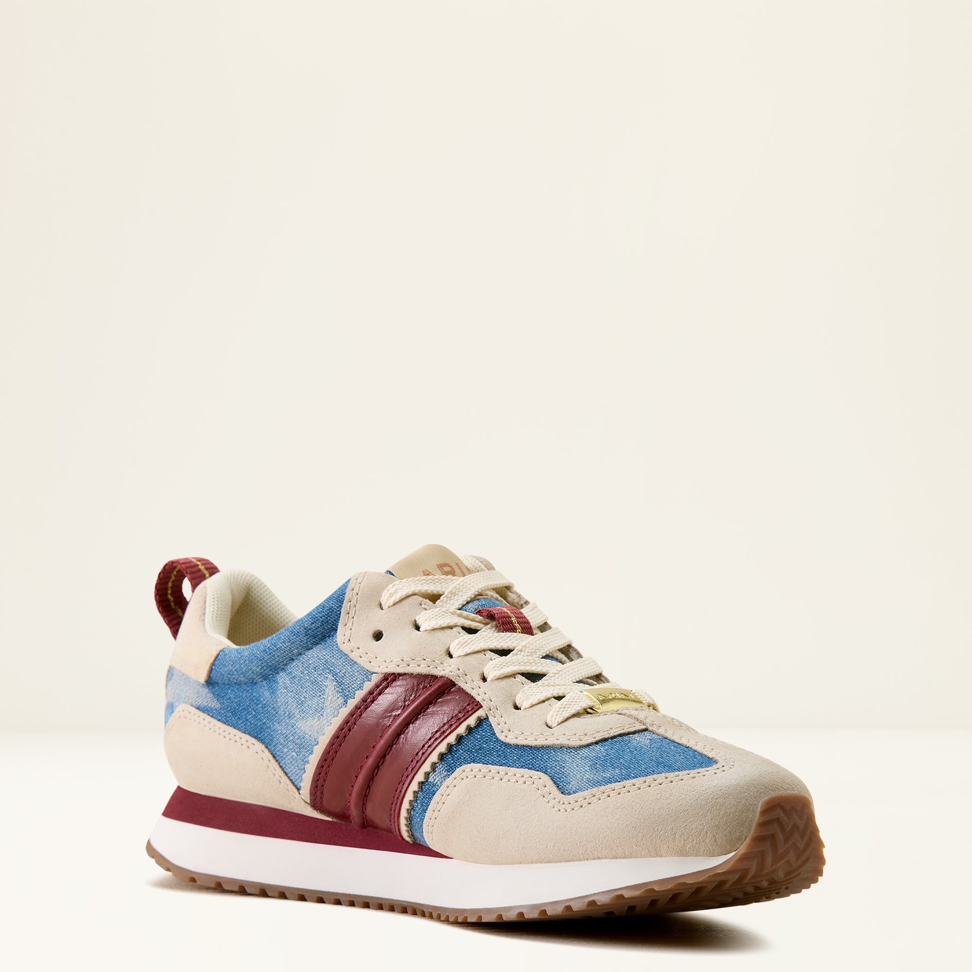 Ariat Ranch Runner Denim & Burgundy Sneakers