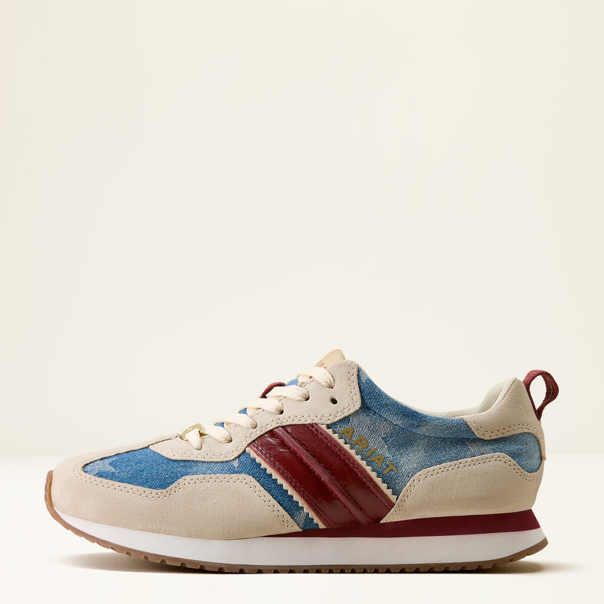 Ariat Ranch Runner Denim & Burgundy Sneakers