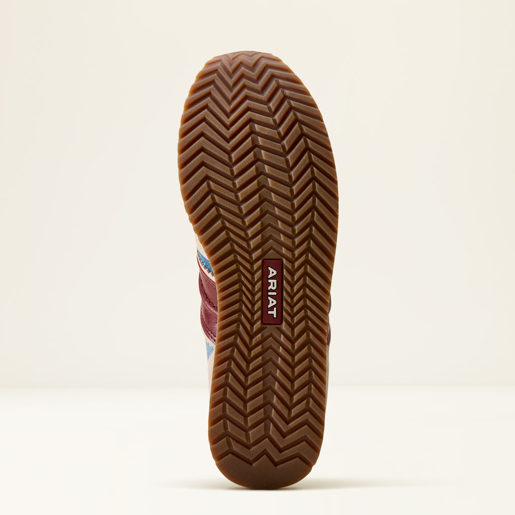 Ariat Ranch Runner Denim & Burgundy Sneakers