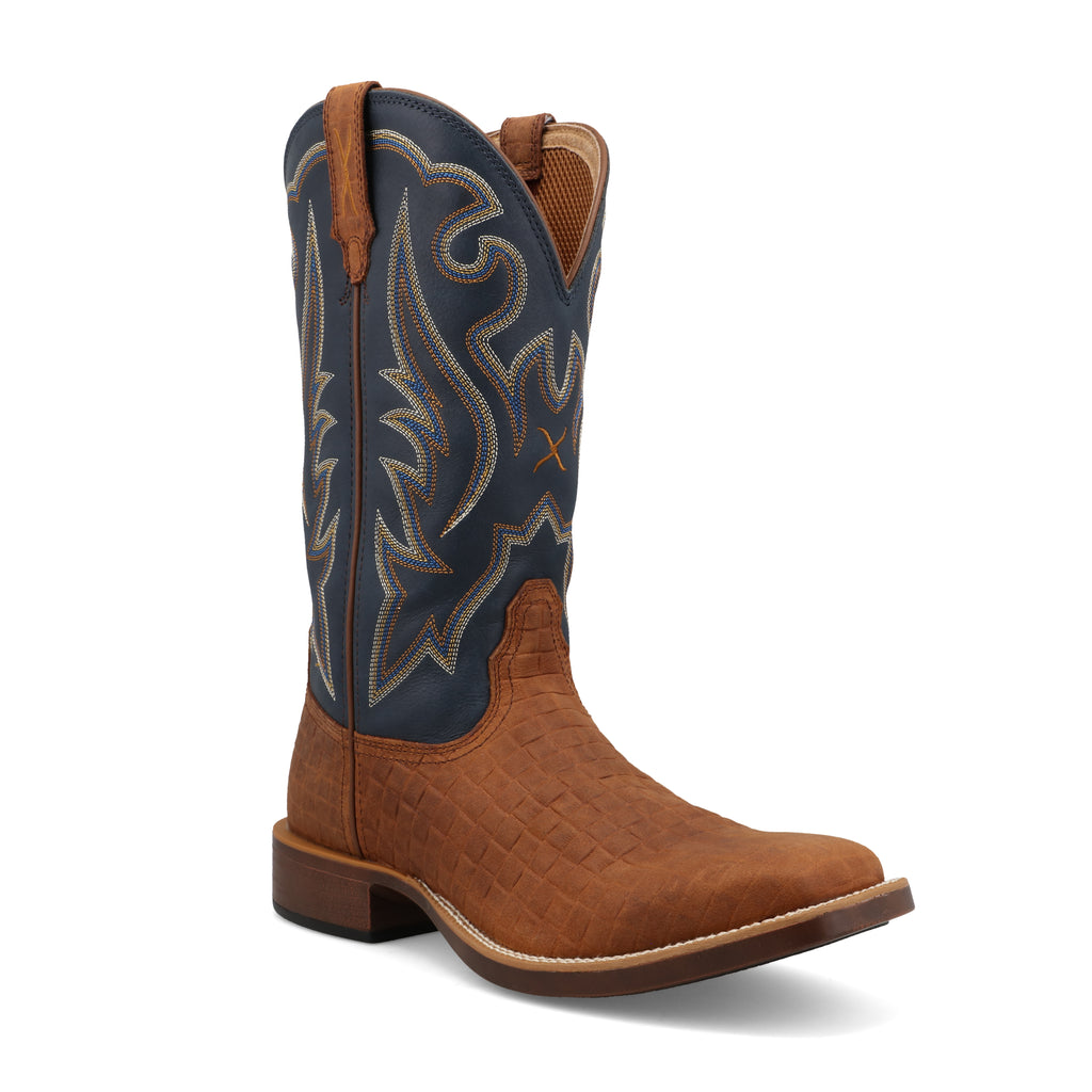 Twisted X Navy/Chestnut Top Hand Boots (MTH0033)