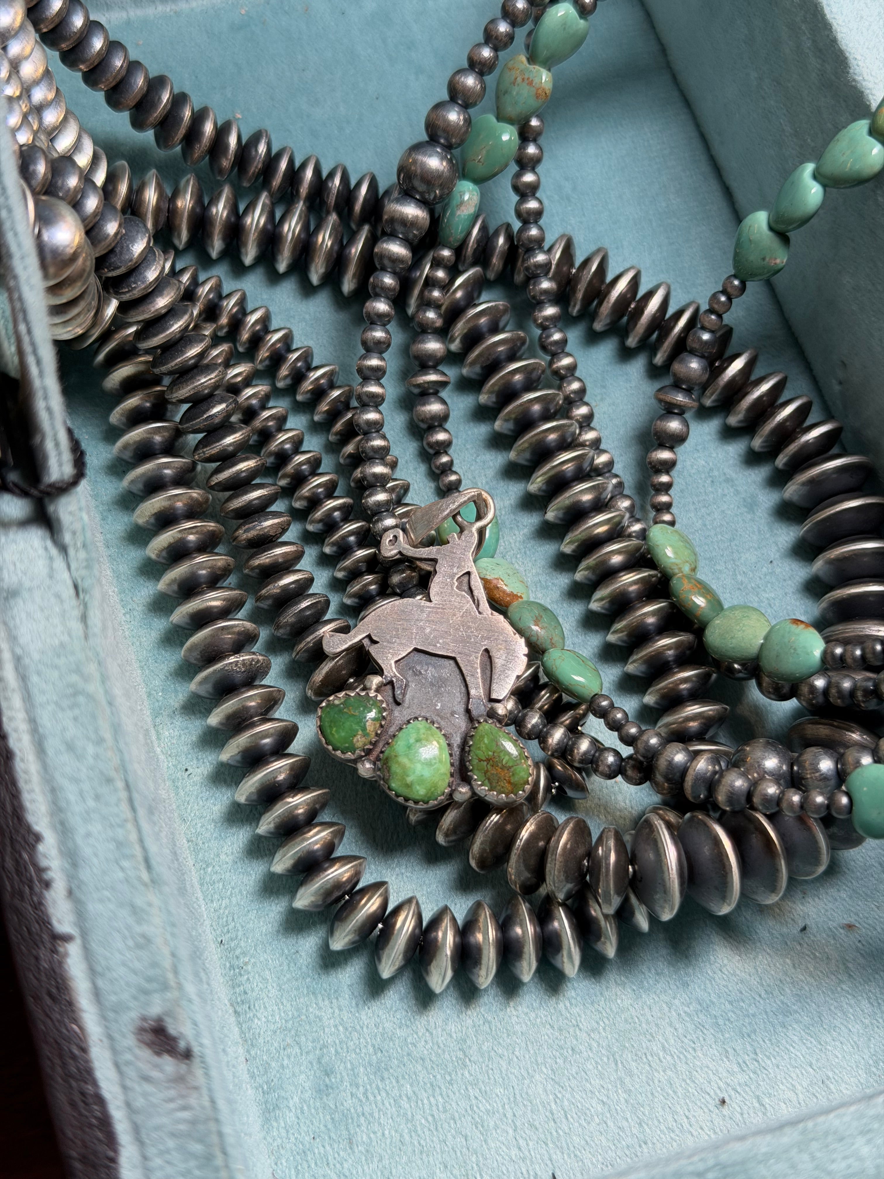 Bucking Bronc Turquoise Pendant