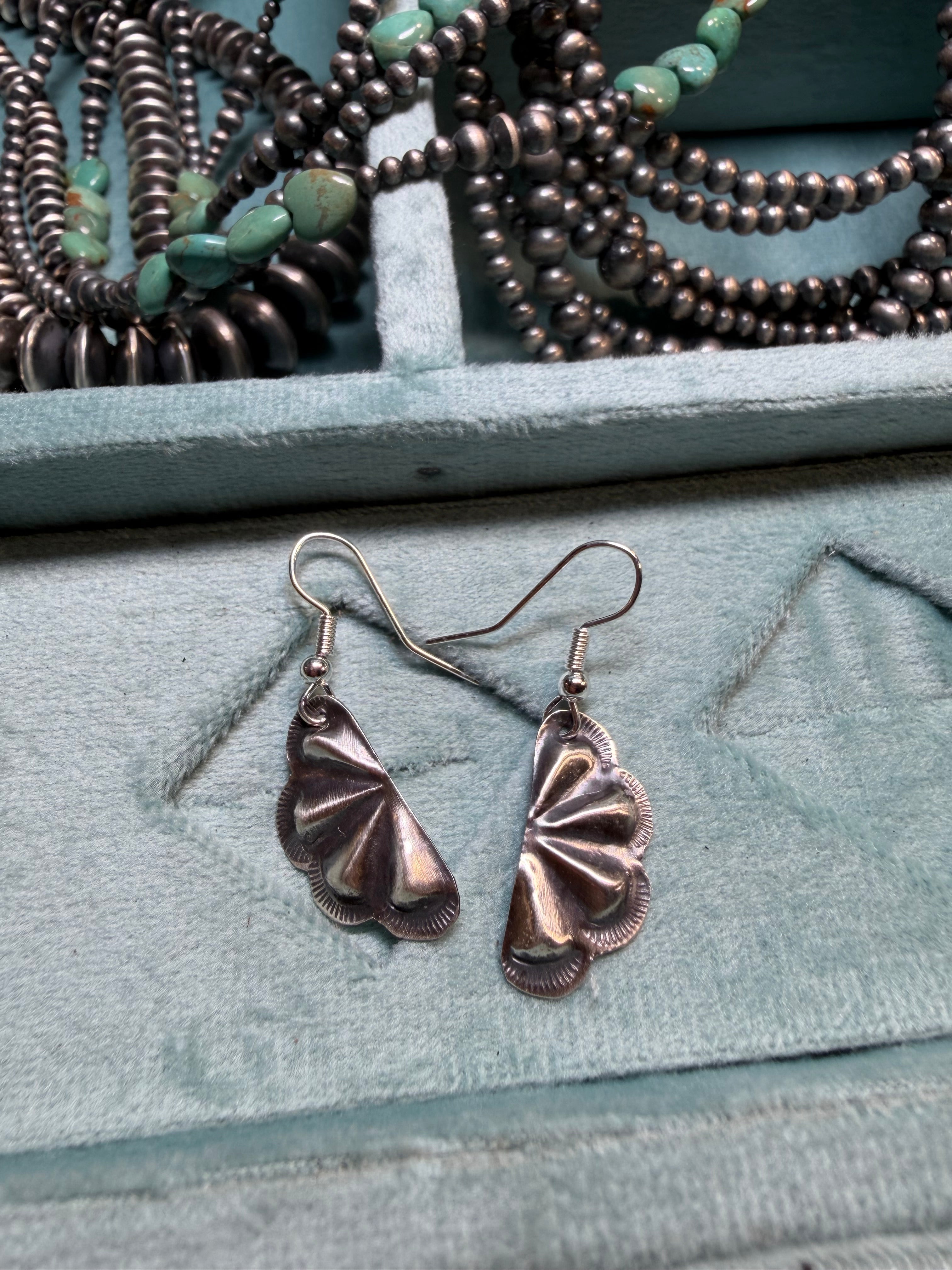 Prairie Fan Sterling Silver Earrings