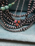 Desert Mosaic Three-Stone Necklace