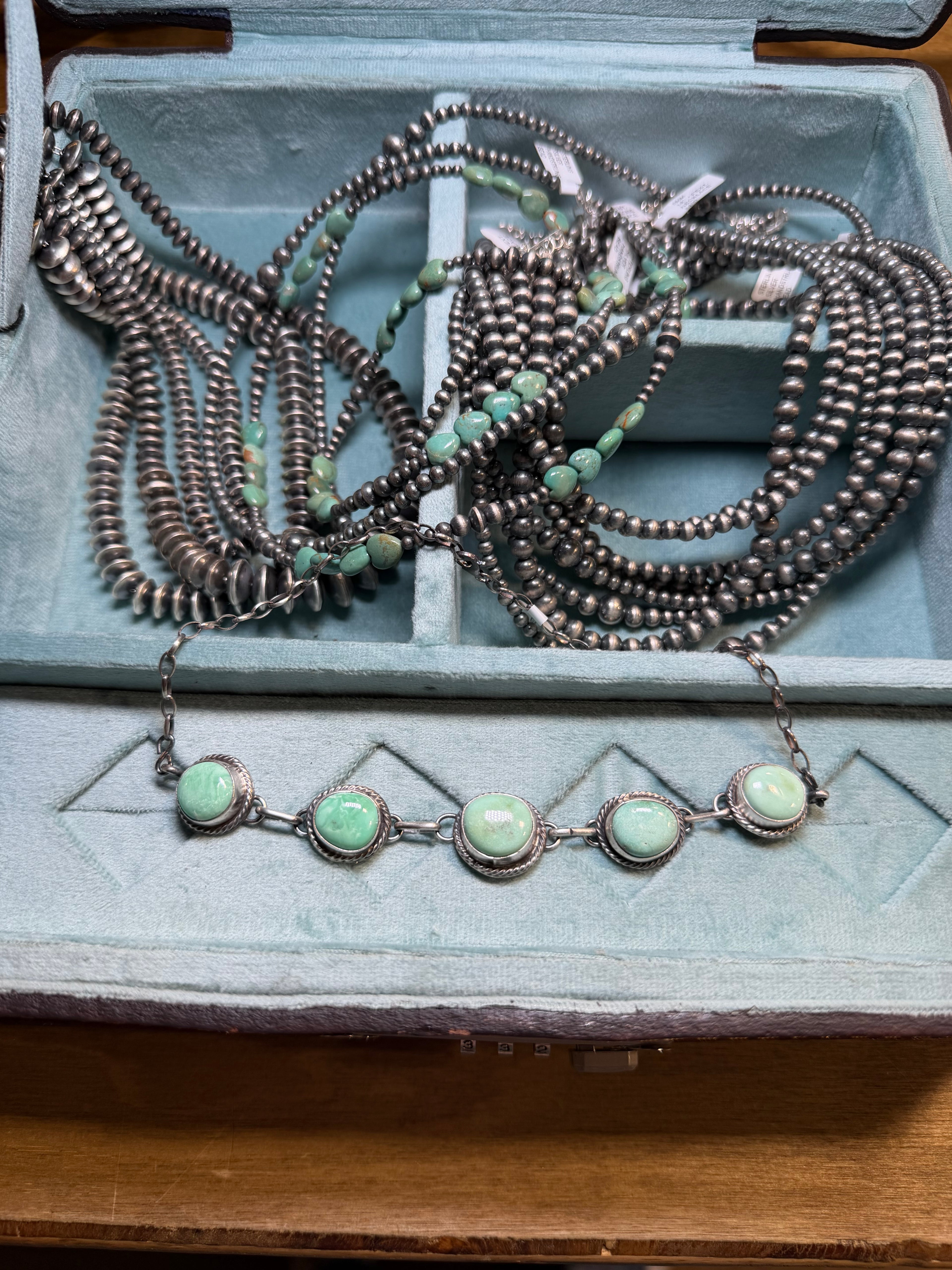 Sagebrush Five-Stone Sterling Silver Necklace