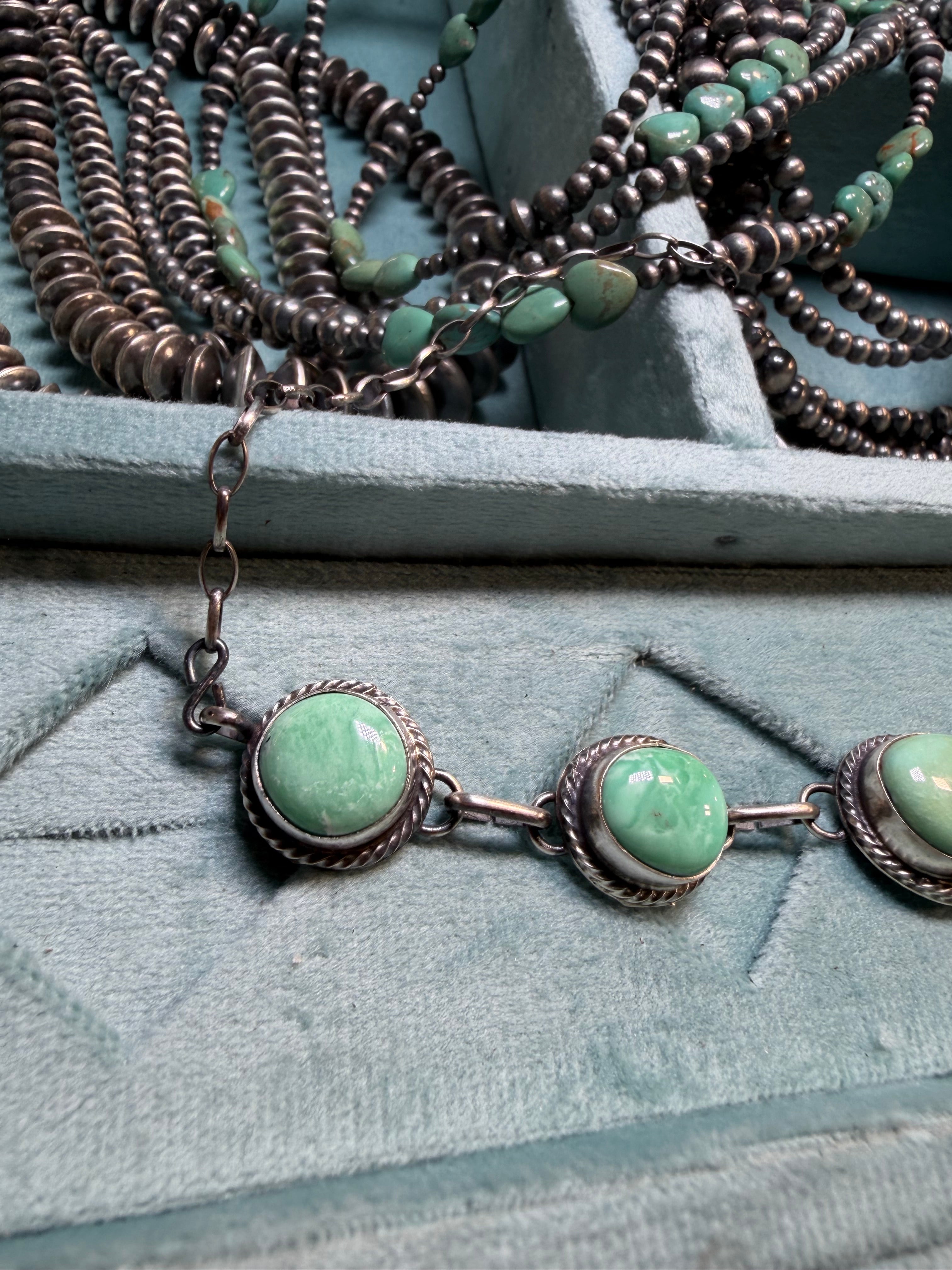 Sagebrush Five-Stone Sterling Silver Necklace