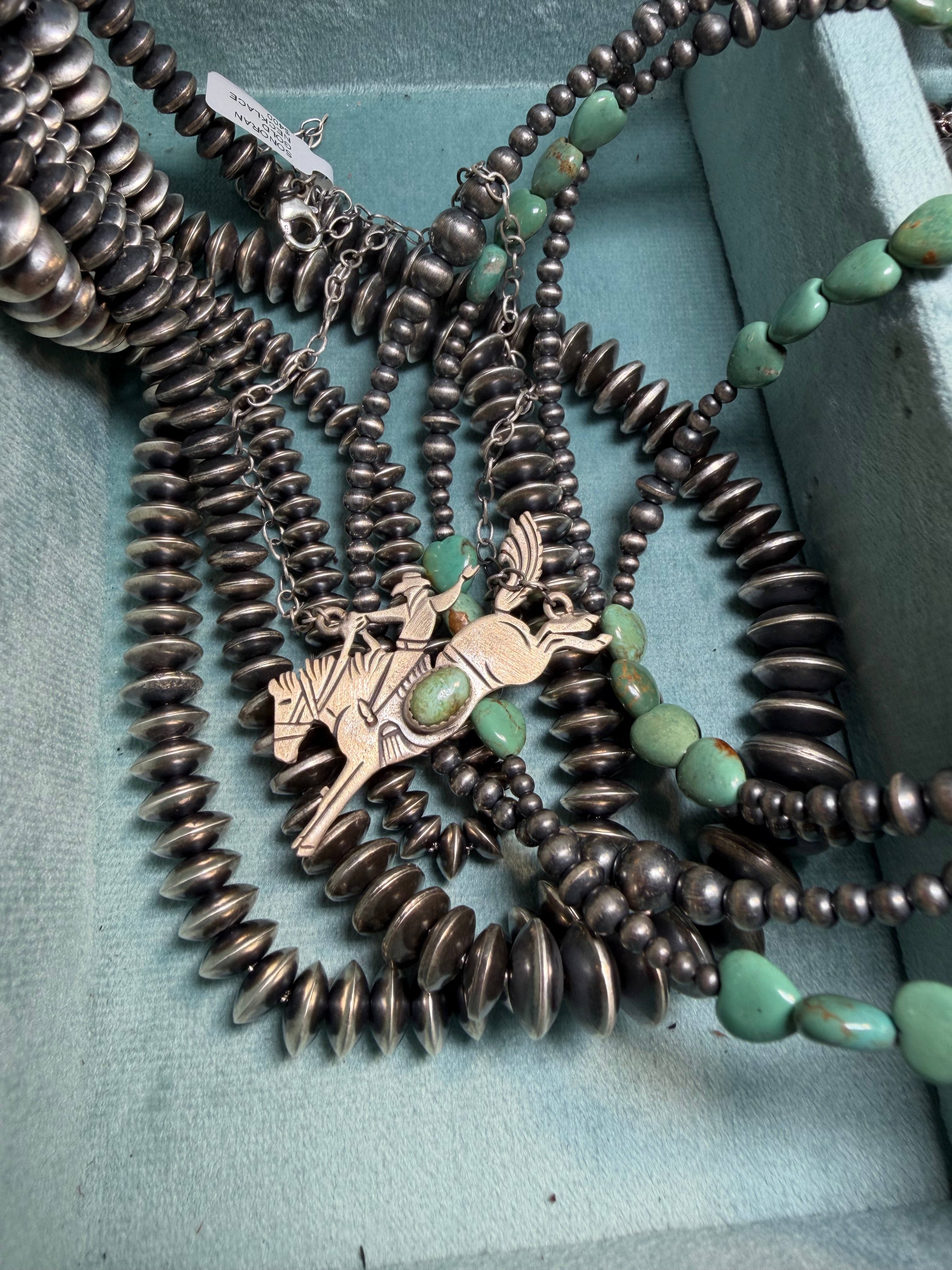 Wild Ride Turquoise Sterling Silver Necklace