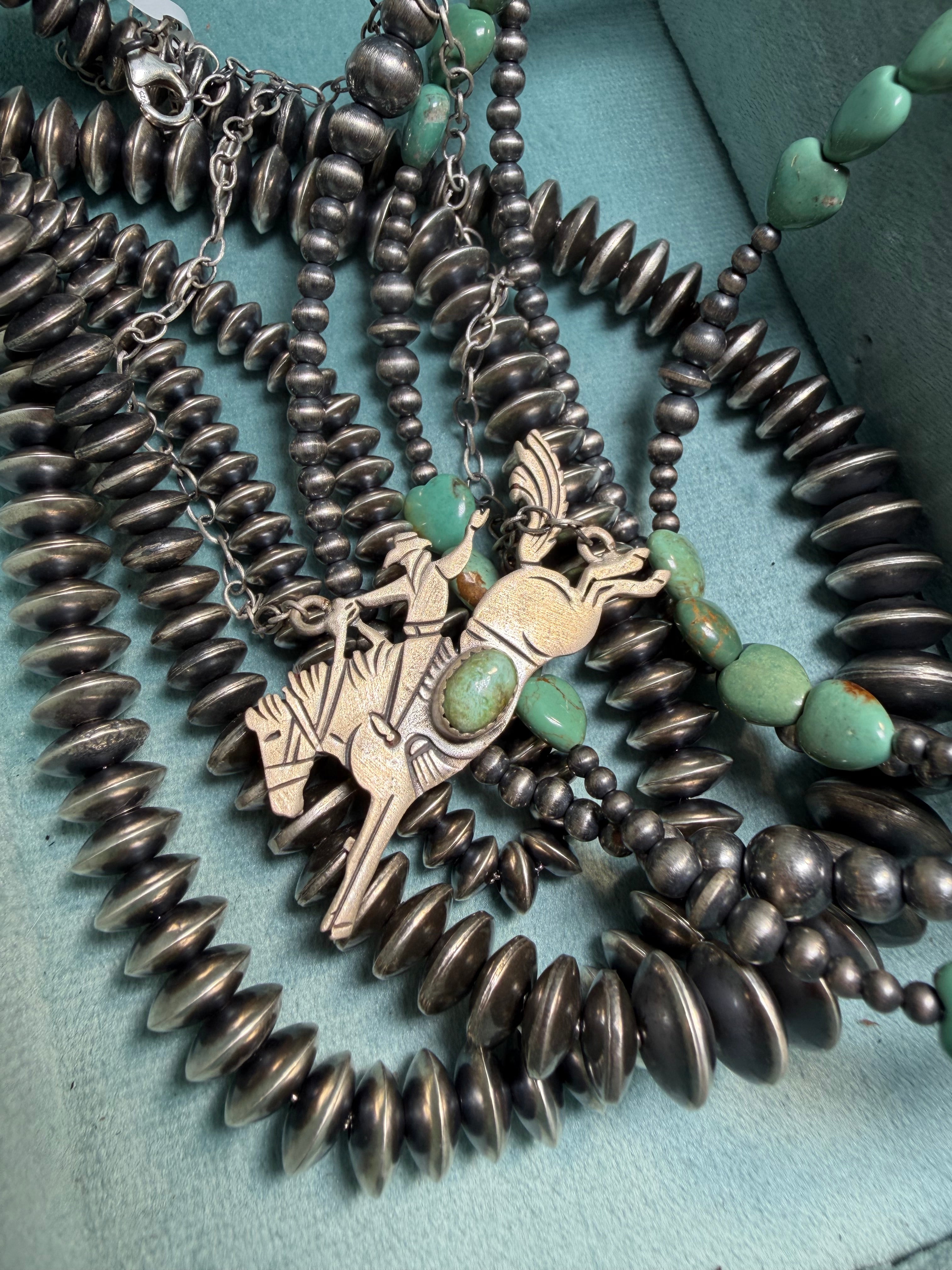 Wild Ride Turquoise Sterling Silver Necklace
