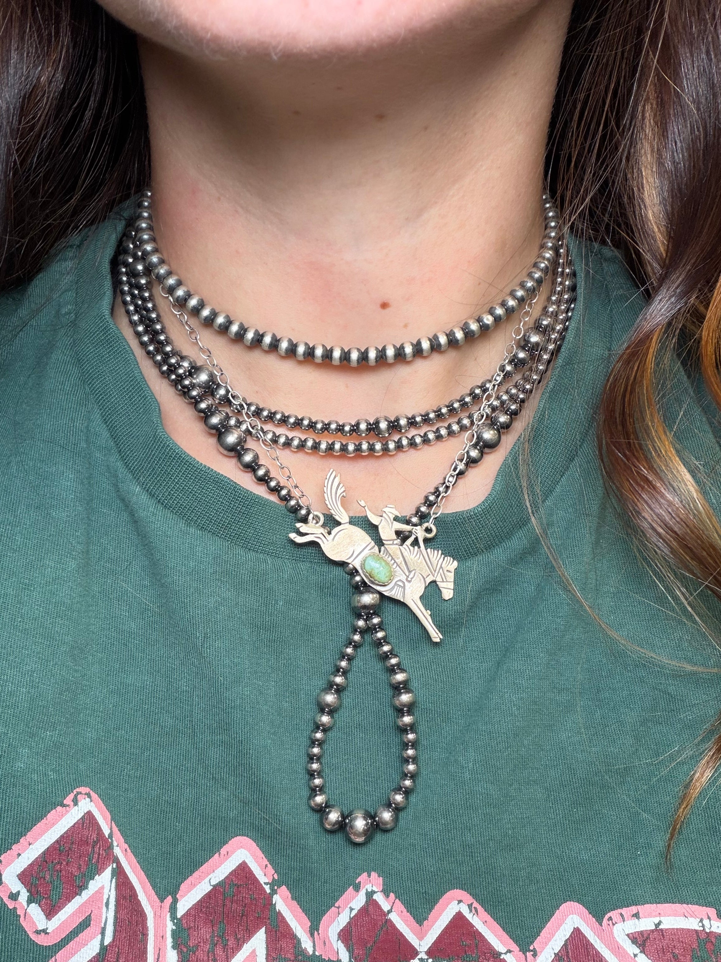 Wild Ride Turquoise Sterling Silver Necklace