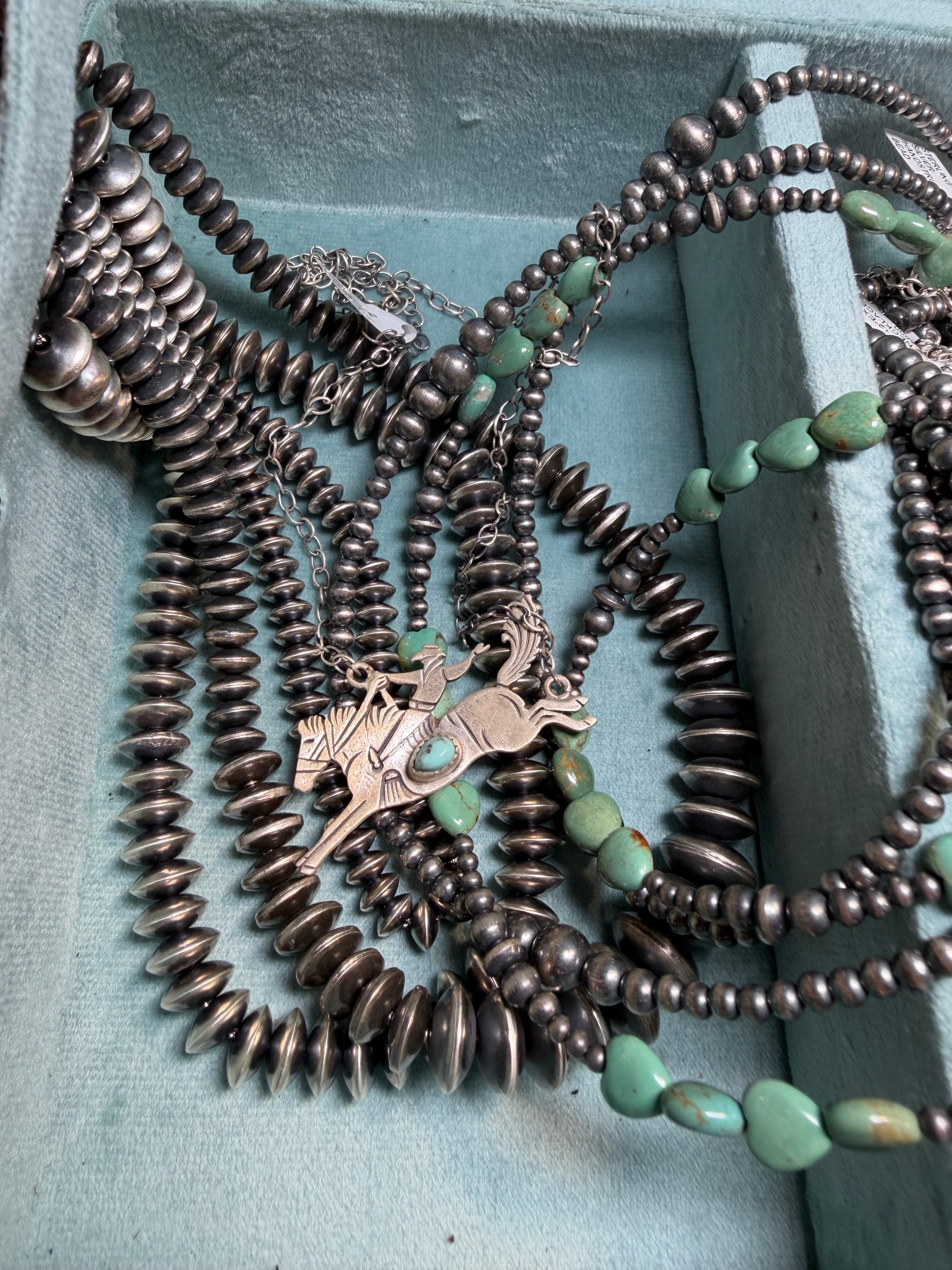 Wild Ride Turquoise Sterling Silver Necklace